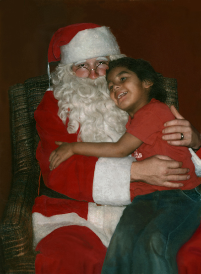 On Santa's Lap - after